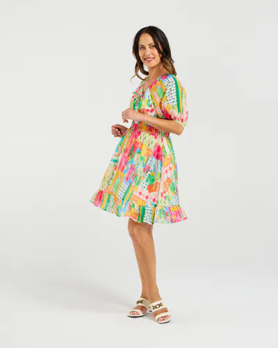 Model wearing Radiant Rowen Dress By Zafina Available at Beetees Nelson